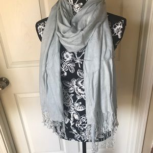 Blue grey scarf